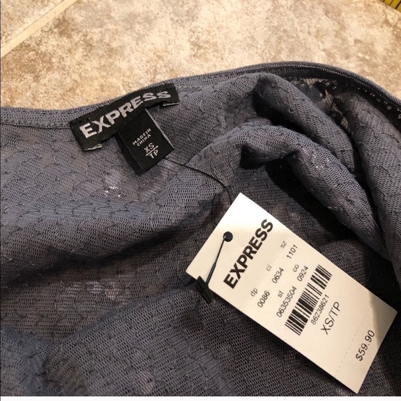 🆕 Express silver sequin cropped cap sleeve… - Picture 9 of 14